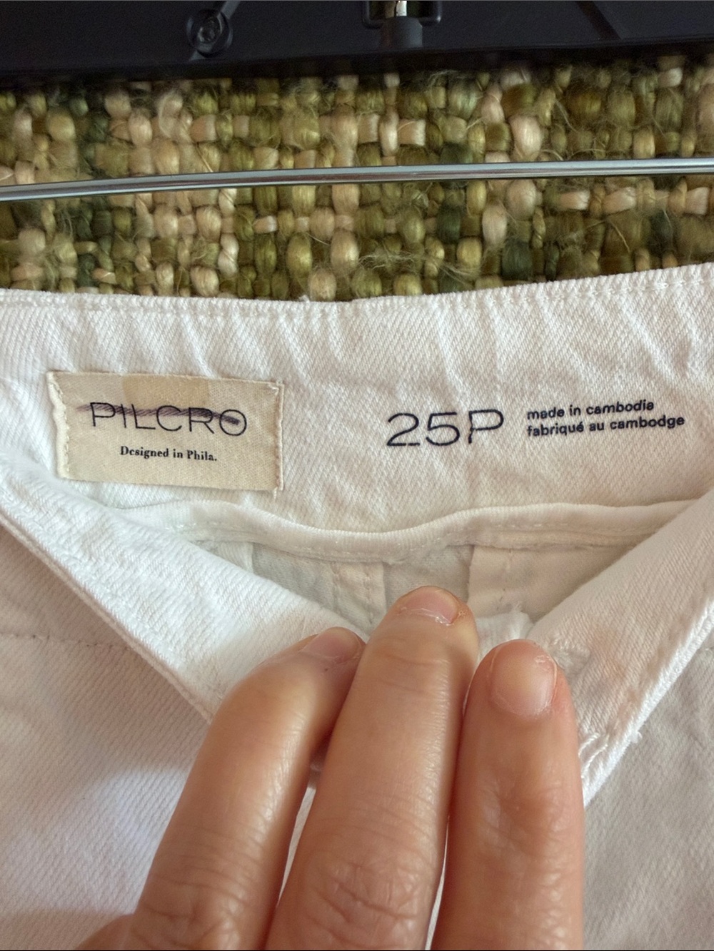 Pilcro Corset High-Rise Crop Culotte Jeans Sz 25 - Picture 8 of 10